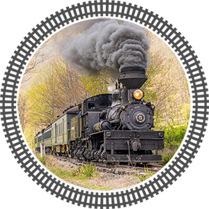 a train on a steel track